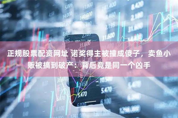 正规股票配资网址 诺奖得主被撞成傻子，卖鱼小贩被搞到破产：背后竟是同一个凶手